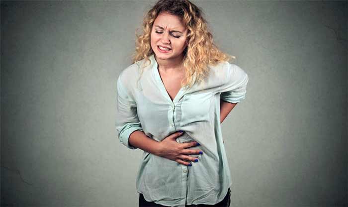 معده درد عصبی که به پشت می زند