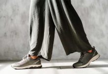 کتونی با شلوار پارچه ای گشاد: 12 نمونه و ترفند ست کردن